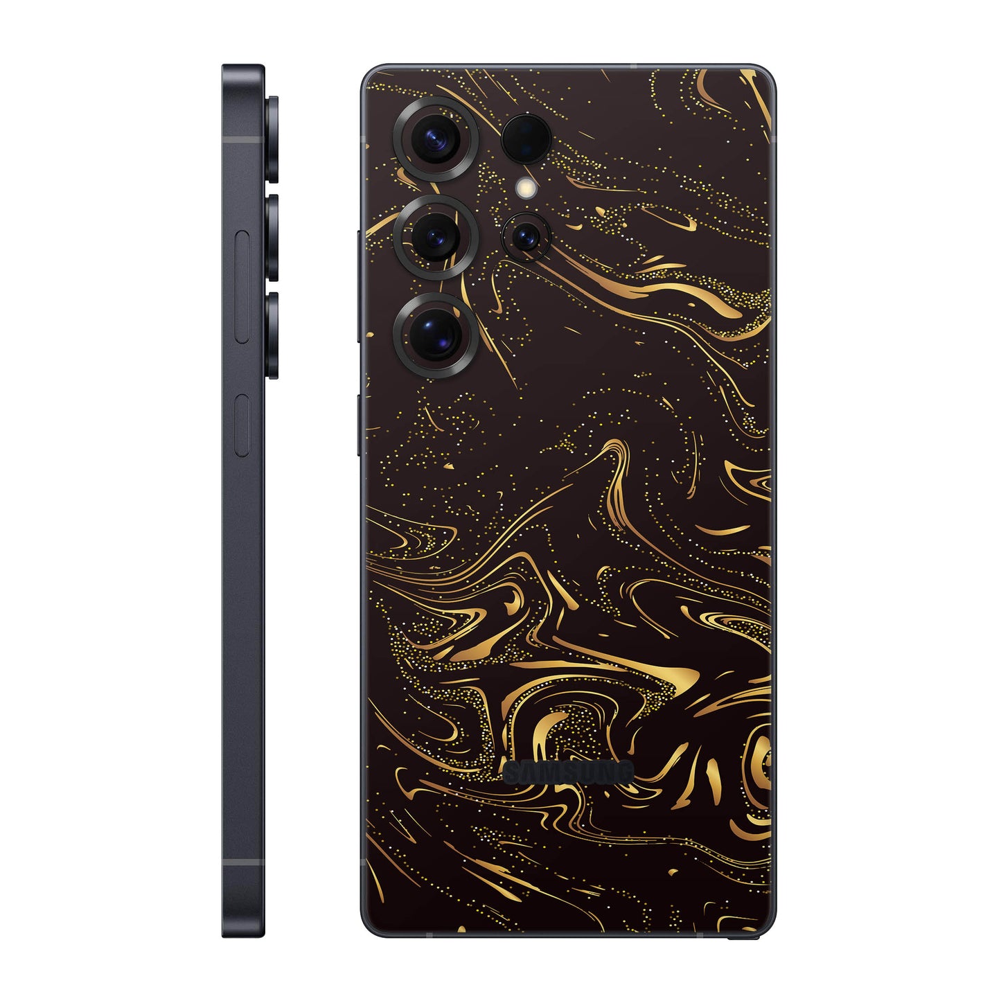 Folie de protectie Samsung Galaxy S25 Ultra, eSkins Signature, Golden Noir