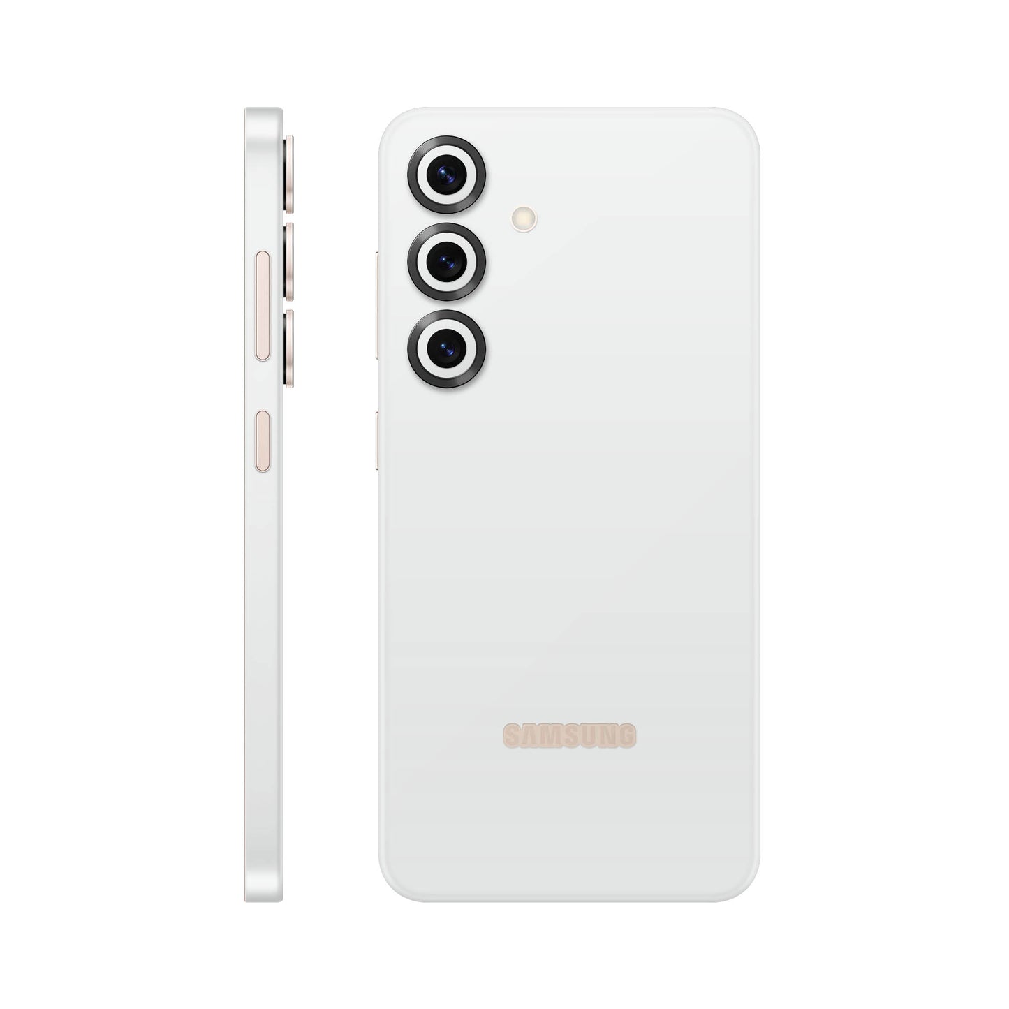 Folie de protectie Samsung Galaxy S25, eSkins Unique, Skin Mat Alb