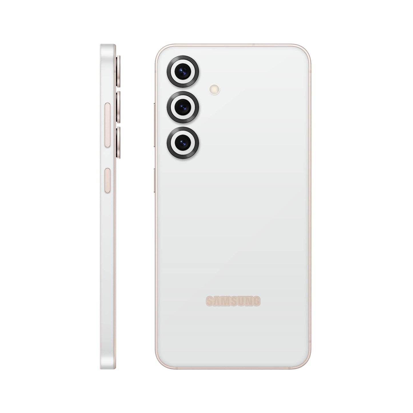 Folie de protectie Samsung Galaxy S25, eSkins Unique, Skin Mat Alb