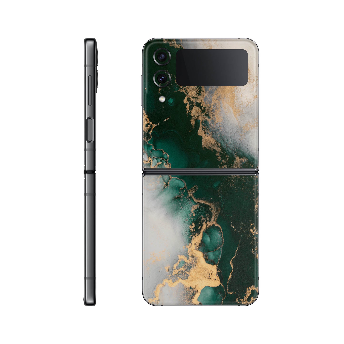 Folie de protectie Samsung Galaxy Z Flip 3, eSkins Signature, Forest Mist
