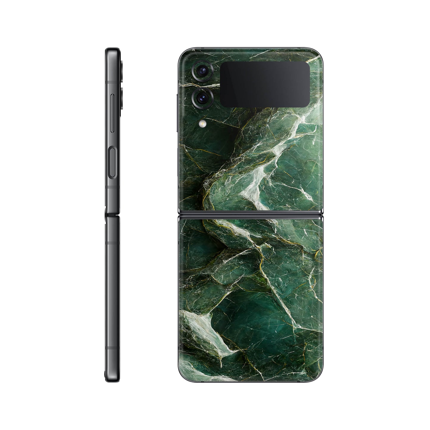 Folie de protectie Samsung Galaxy Z Flip 3, eSkins Signature, Mystic Emerald