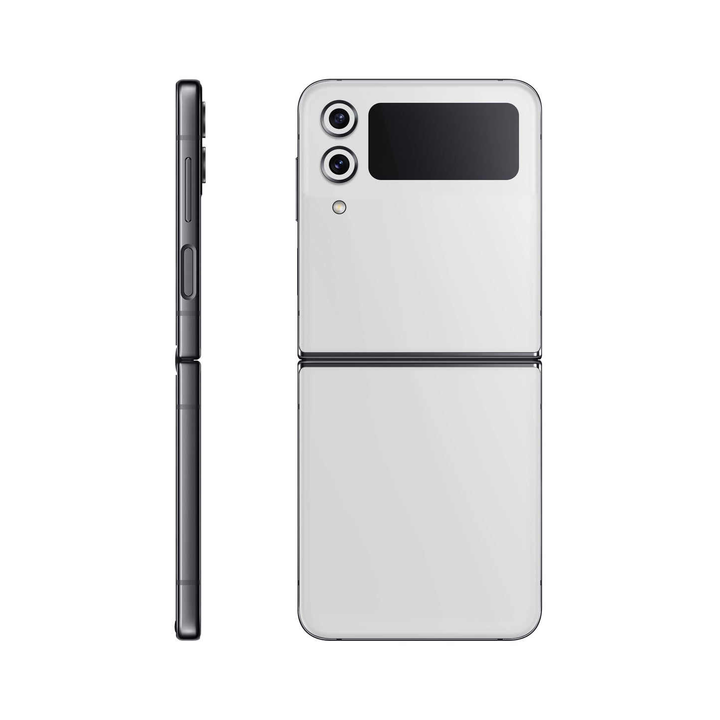 Folie de protectie Samsung Galaxy Z Flip 3, eSkins Unique, Skin Mat Alb