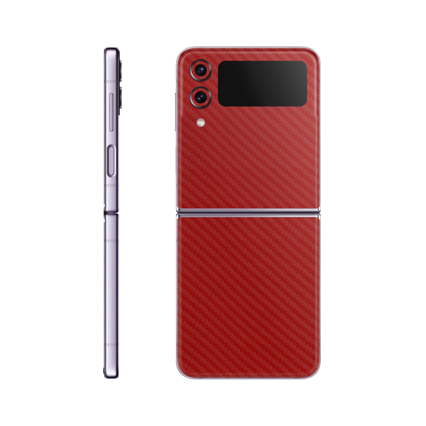 Skin Samsung Galaxy Z Flip 4, Carbon 3D Red