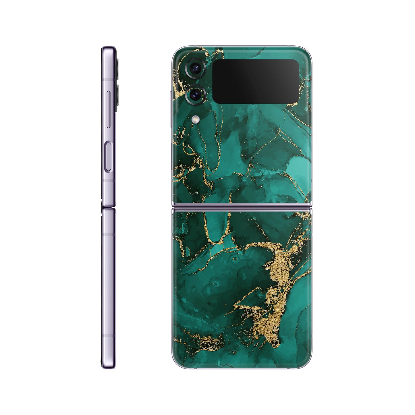 Folie de protectie Samsung Galaxy Z Flip 4, eSkins Signature, Ethereal Green