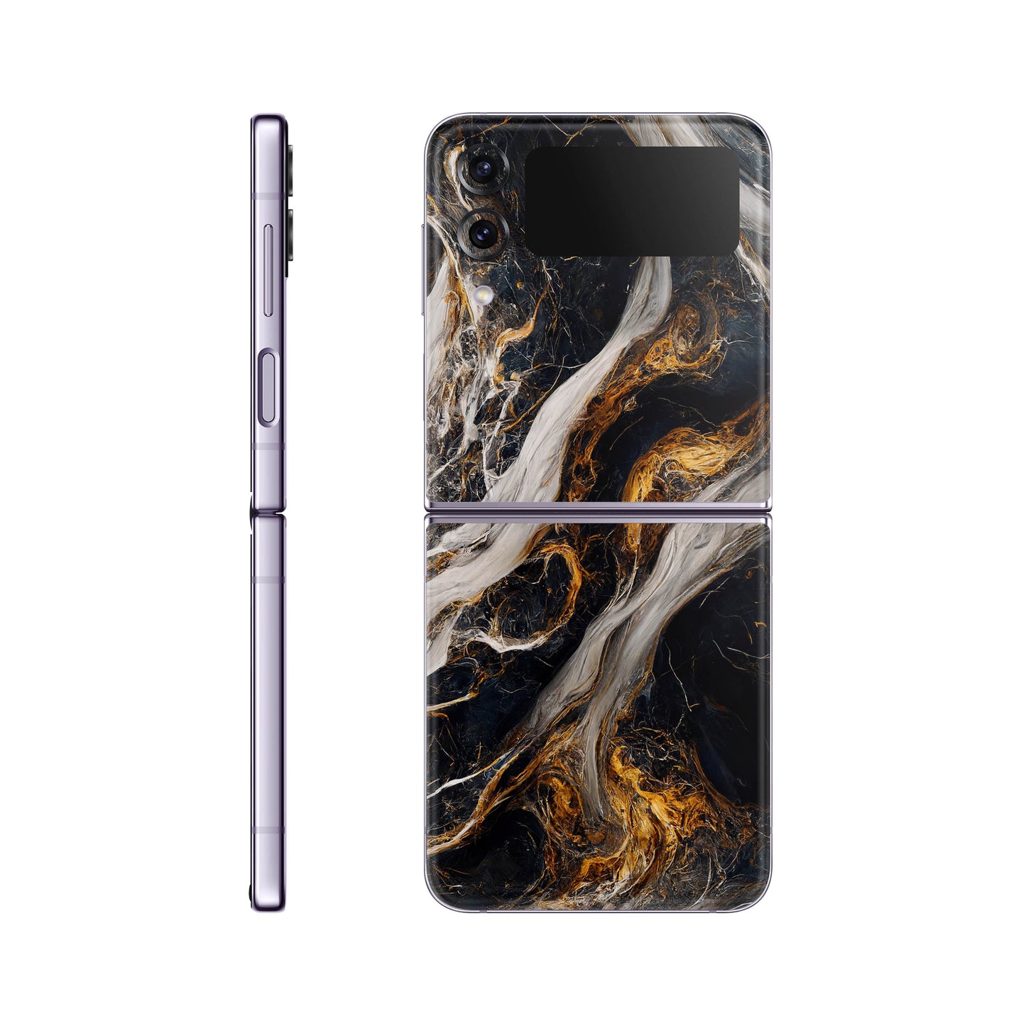Folie de protectie Samsung Galaxy Z Flip 4, eSkins Signature, Skin Luxe Nebula
