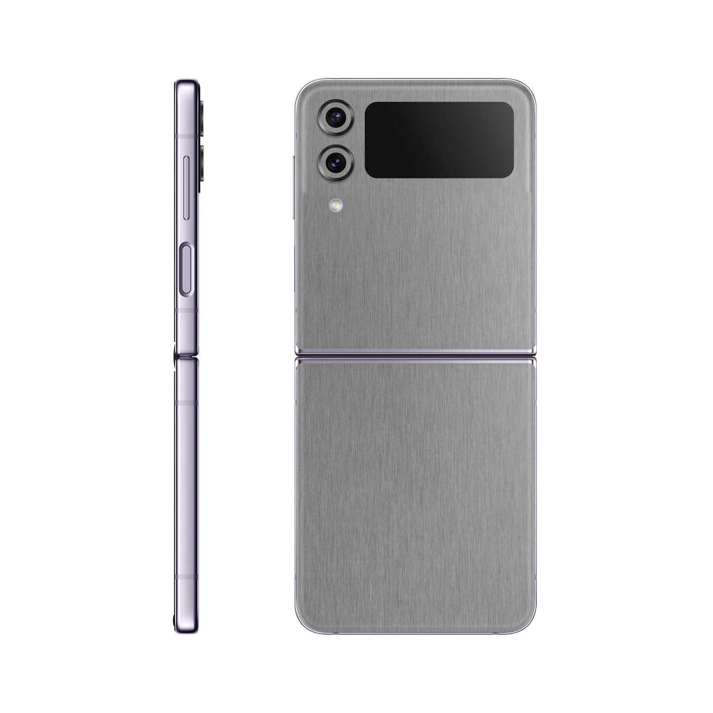 Folie de protectie Samsung Galaxy Z Flip 4, eSkins Elegans, Skin Metalic Grafit