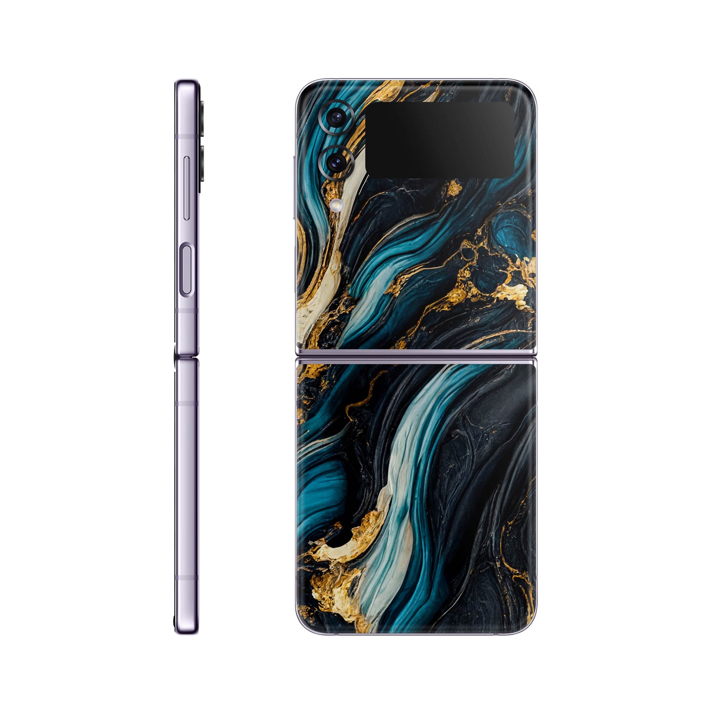 Folie de protectie Samsung Galaxy Z Flip 4, eSkins Signature, Mystic Ocean