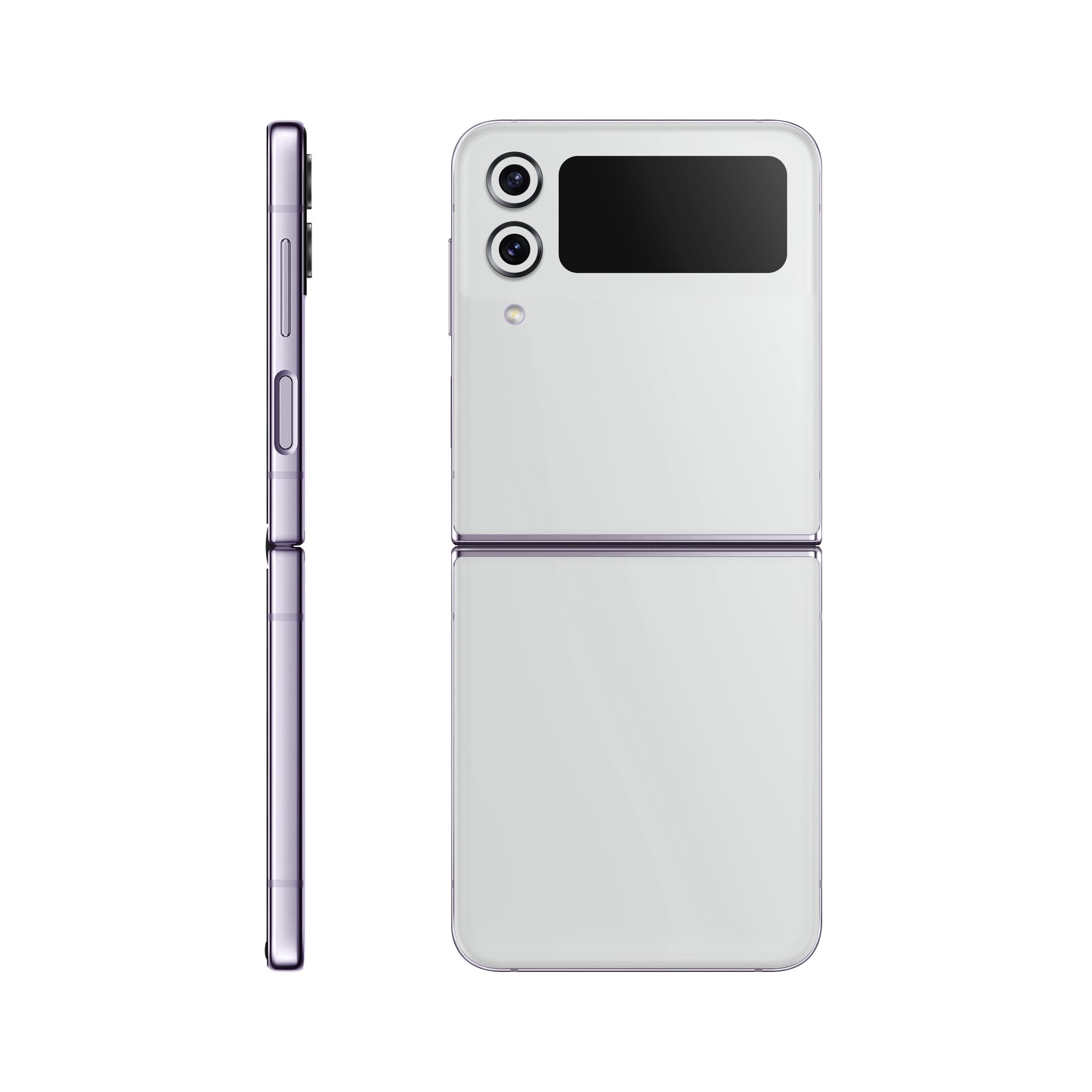 Folie de protectie Samsung Galaxy Z Flip 4, eSkins Unique, Skin Mat Alb
