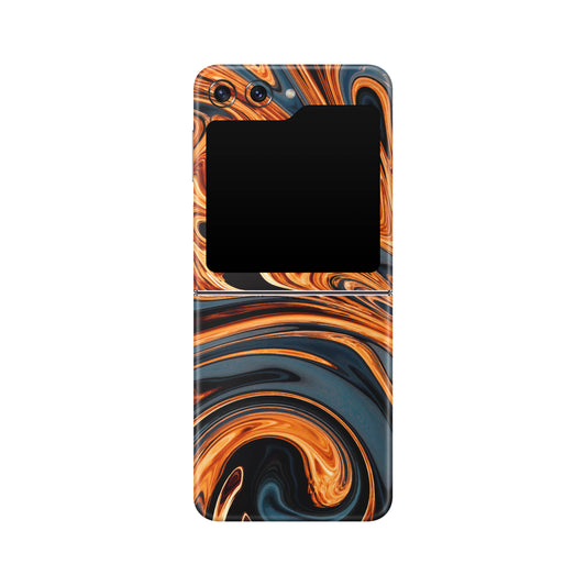 Folie de protectie Samsung Galaxy Z Flip 5, eSkins Signature, Skin Amber Blaze