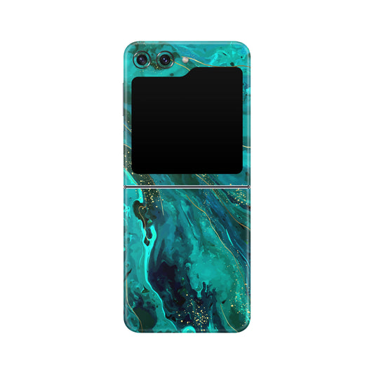 Folie de protectie Samsung Galaxy Z Flip 5, eSkins Signature, Skin Celestial Lagoon