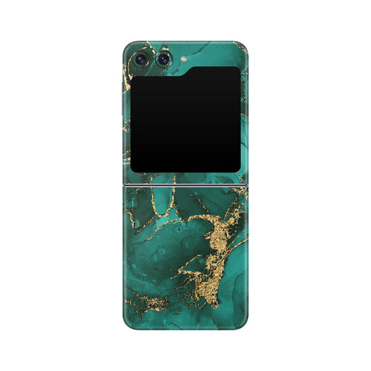 Folie de protectie Samsung Galaxy Z Flip 5, eSkins Signature, Ethereal Green