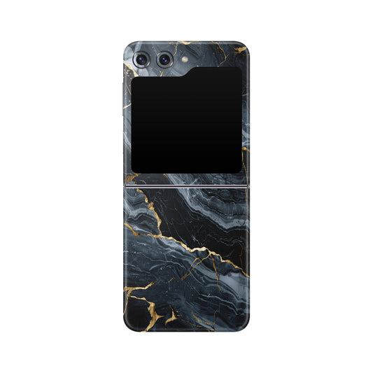 Folie de protectie Samsung Galaxy Z Flip 5, eSkins Signature, Skin Gilded Abyss