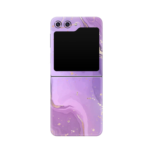 Folie de protectie Samsung Galaxy Z Flip 5, eSkins Signature, Skin Lavender Swirl