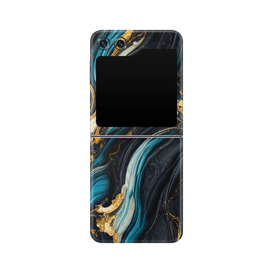 Folie de protectie Samsung Galaxy Z Flip 5, eSkins Signature, Mystic Ocean