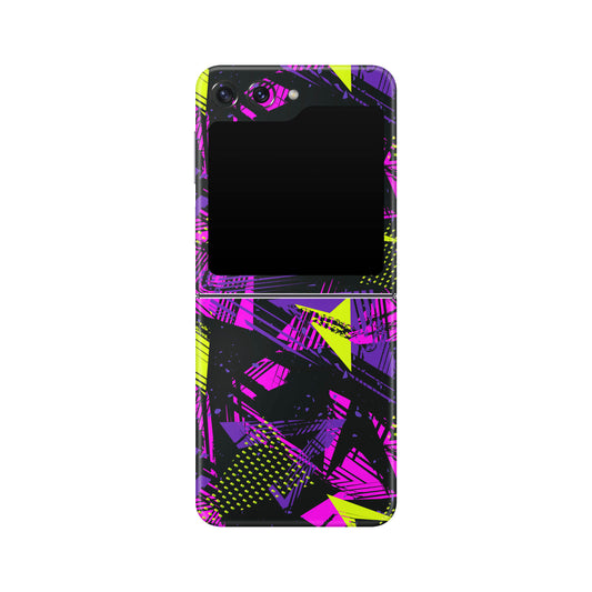 Folie de protectie Samsung Galaxy Z Flip 5, eSkins Signature, Skin Urban Graffiti