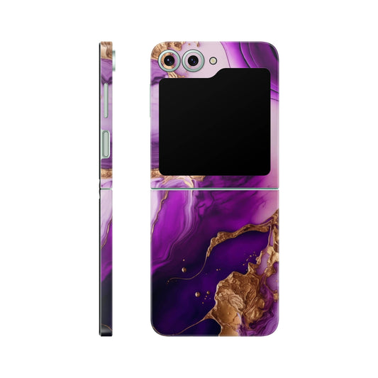 Folie de protectie Samsung Galaxy Z Flip 6, eSkins Signature, Skin Amethyst Dream