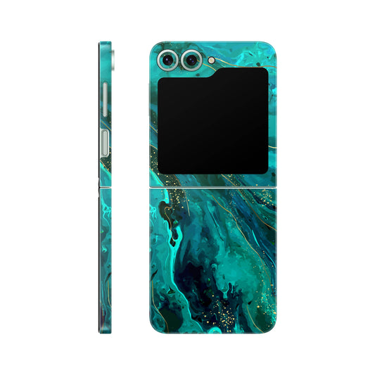Folie de protectie Samsung Galaxy Z Flip 6, eSkins Signature, Skin Celestial Lagoon