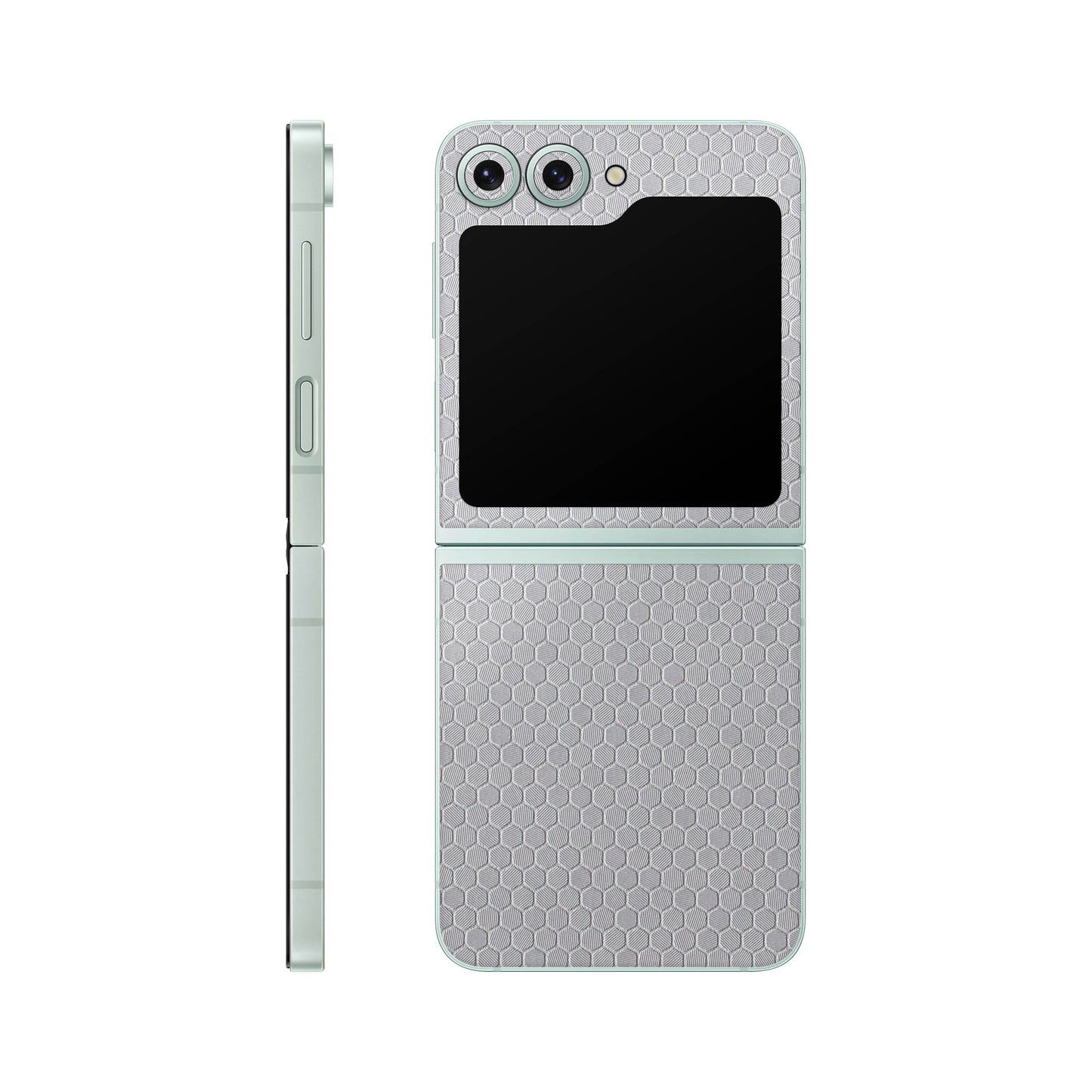 Folie de protectie Samsung Galaxy Z Flip 6, eSkins Elegans, Skin Honeycomb Gri