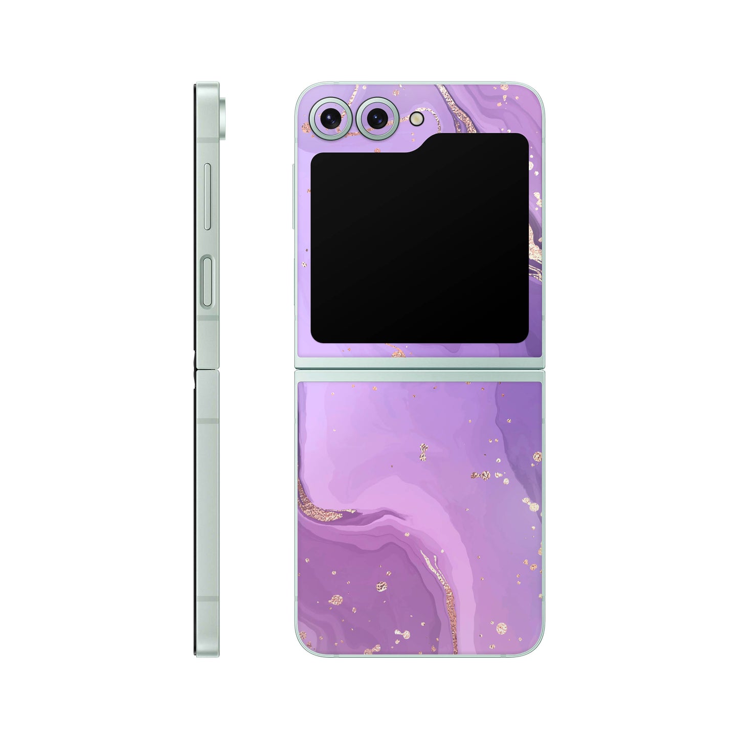 Folie de protectie Samsung Galaxy Z Flip 6, eSkins Signature, Skin Lavender Swirl