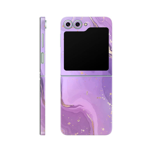 Folie de protectie Samsung Galaxy Z Flip 6, eSkins Signature, Skin Lavender Swirl