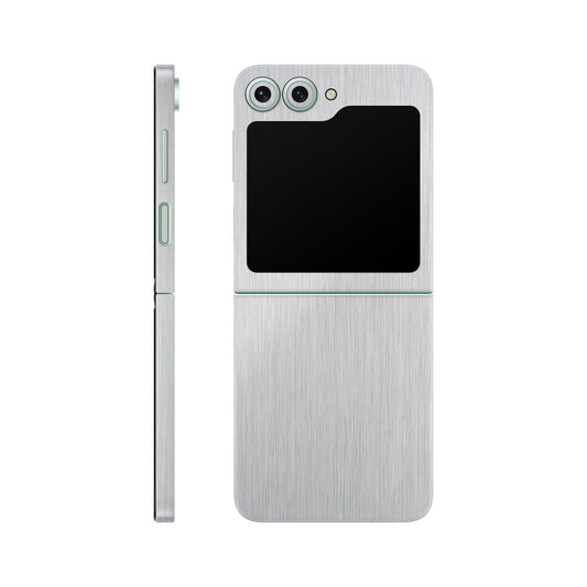 Folie de protectie Samsung Galaxy Z Flip 6, eSkins Elegans, Skin Metalic Gri