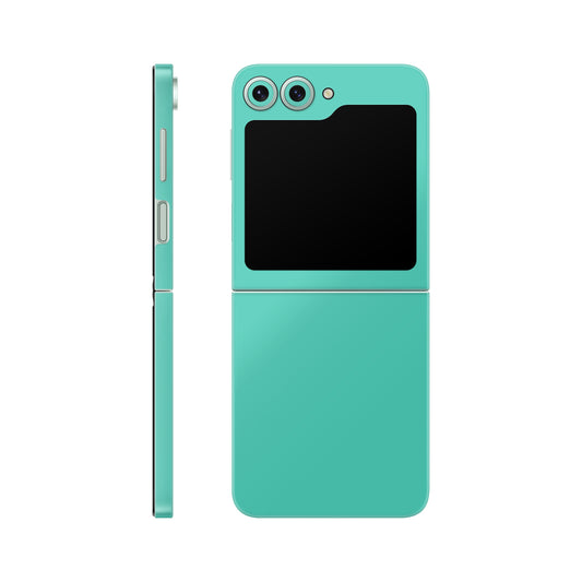 Folie de protectie Samsung Galaxy Z Flip 6, eSkins Unique, Skin Mat Verde Menta
