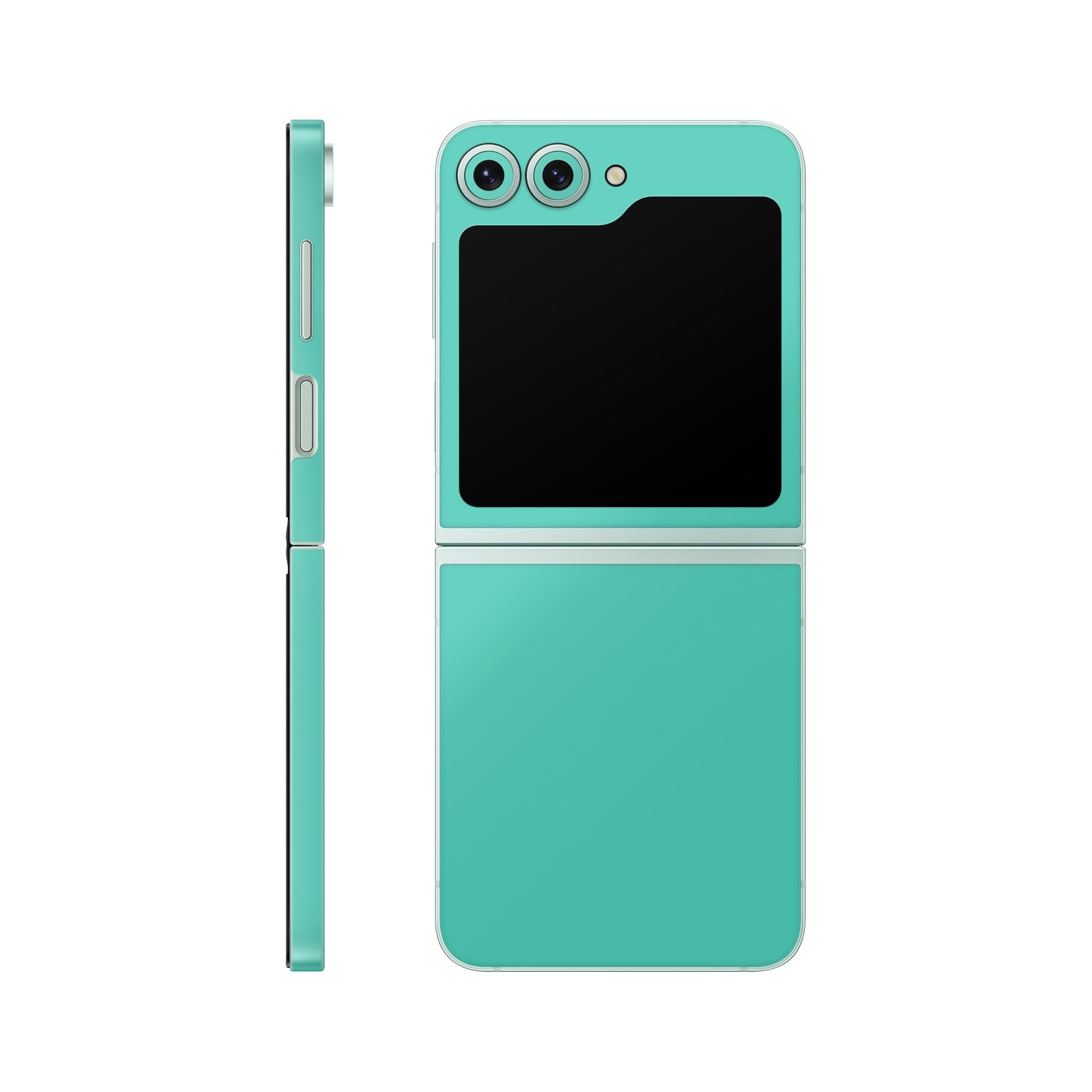 Folie de protectie Samsung Galaxy Z Flip 6, eSkins Unique, Skin Mat Verde Menta