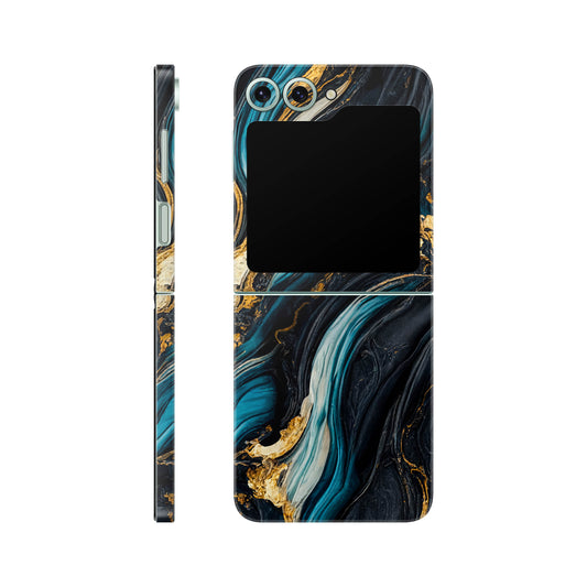 Folie de protectie Samsung Galaxy Z Flip 6, eSkins Signature, Mystic Ocean