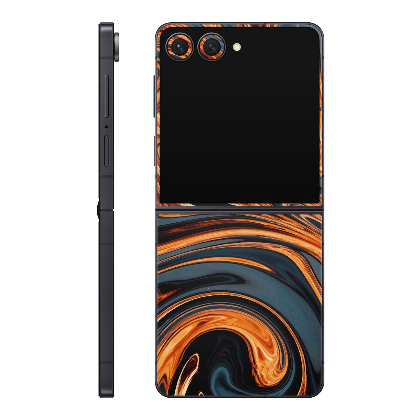 Folie de protectie Samsung Galaxy Z Flip 7, eSkins Signature, Skin Amber Blaze