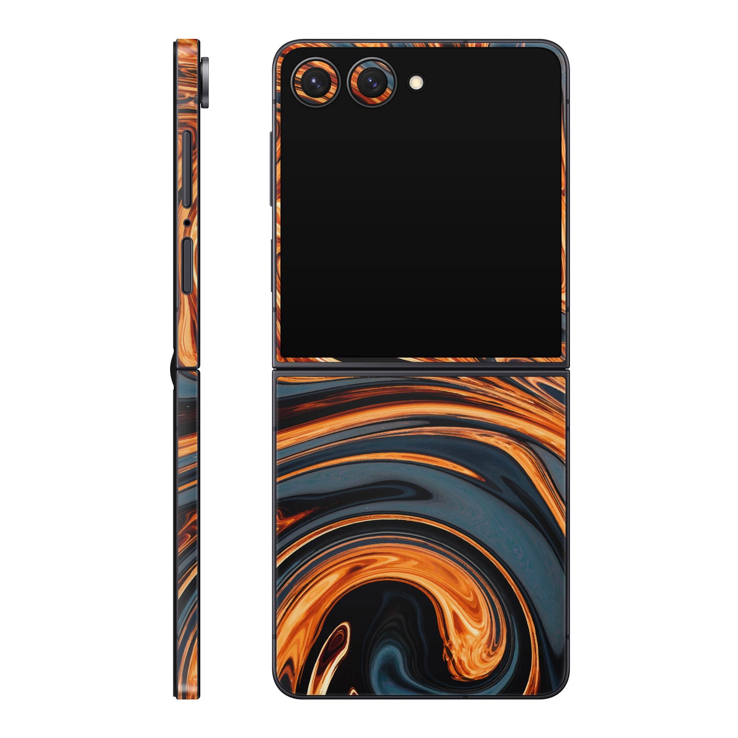 Folie de protectie Samsung Galaxy Z Flip 7, eSkins Signature, Skin Amber Blaze