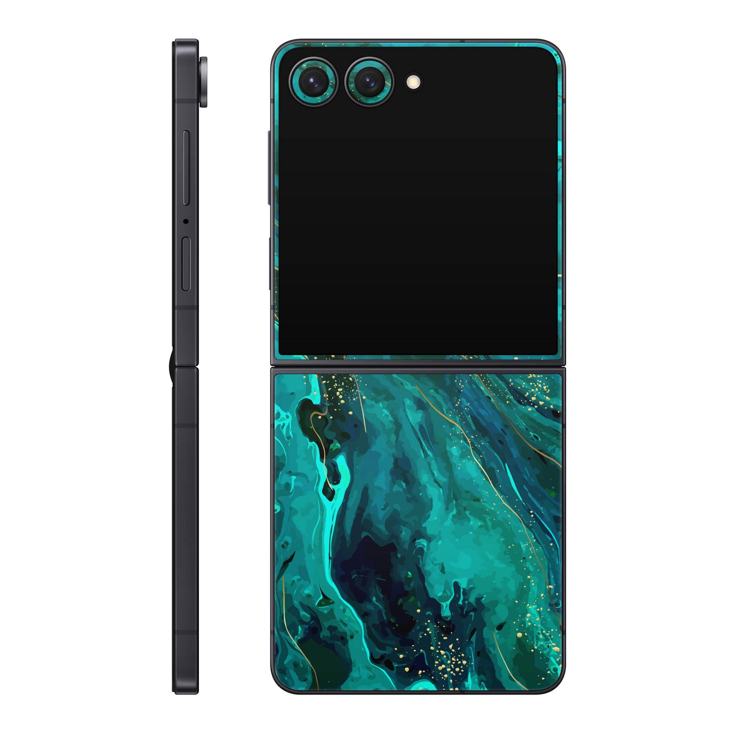 Folie de protectie Samsung Galaxy Z Flip 7, eSkins Signature, Skin Celestial Lagoon