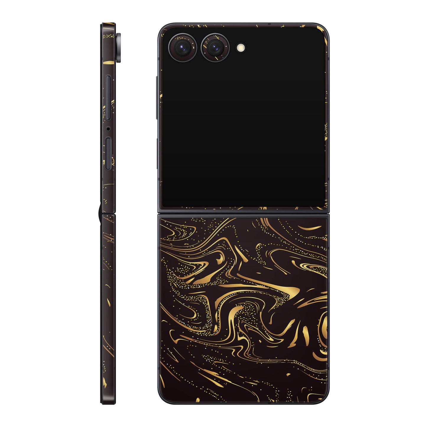 Folie de protectie Samsung Galaxy Z Flip 7, eSkins Signature, Golden Noir