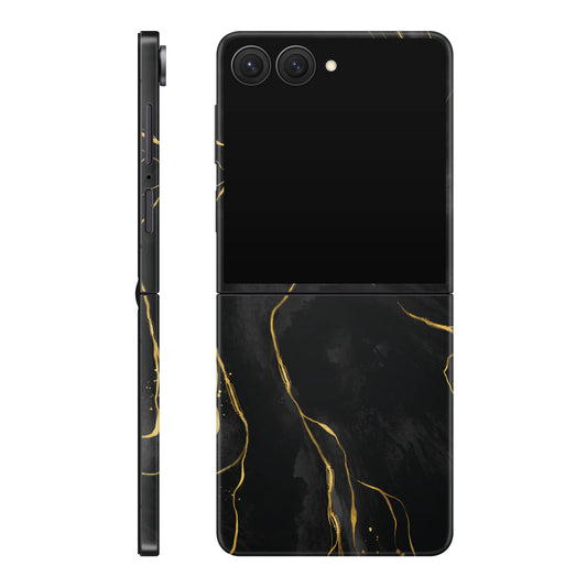 Folie de protectie Samsung Galaxy Z Flip 7, eSkins Signature, Skin Golden Onyx
