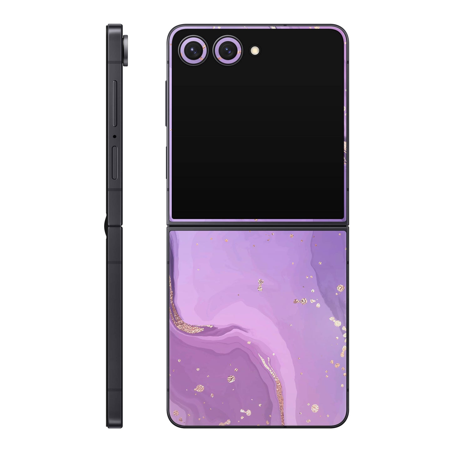 Folie de protectie Samsung Galaxy Z Flip 7, eSkins Signature, Skin Lavender Swirl
