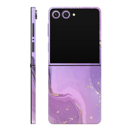 Folie de protectie Samsung Galaxy Z Flip 7, eSkins Signature, Skin Lavender Swirl