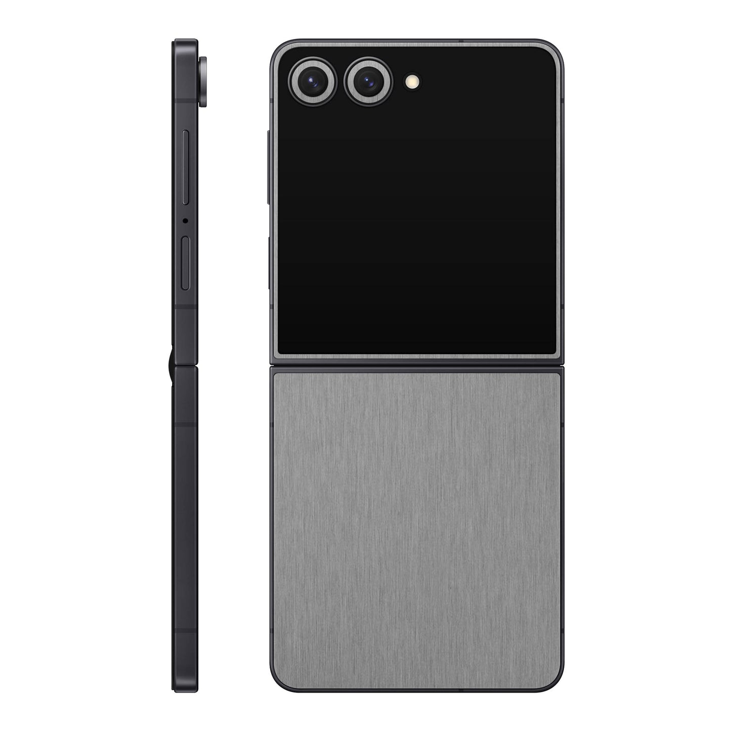 Folie de protectie Samsung Galaxy Z Flip 7, eSkins Elegans, Skin Metalic Grafit