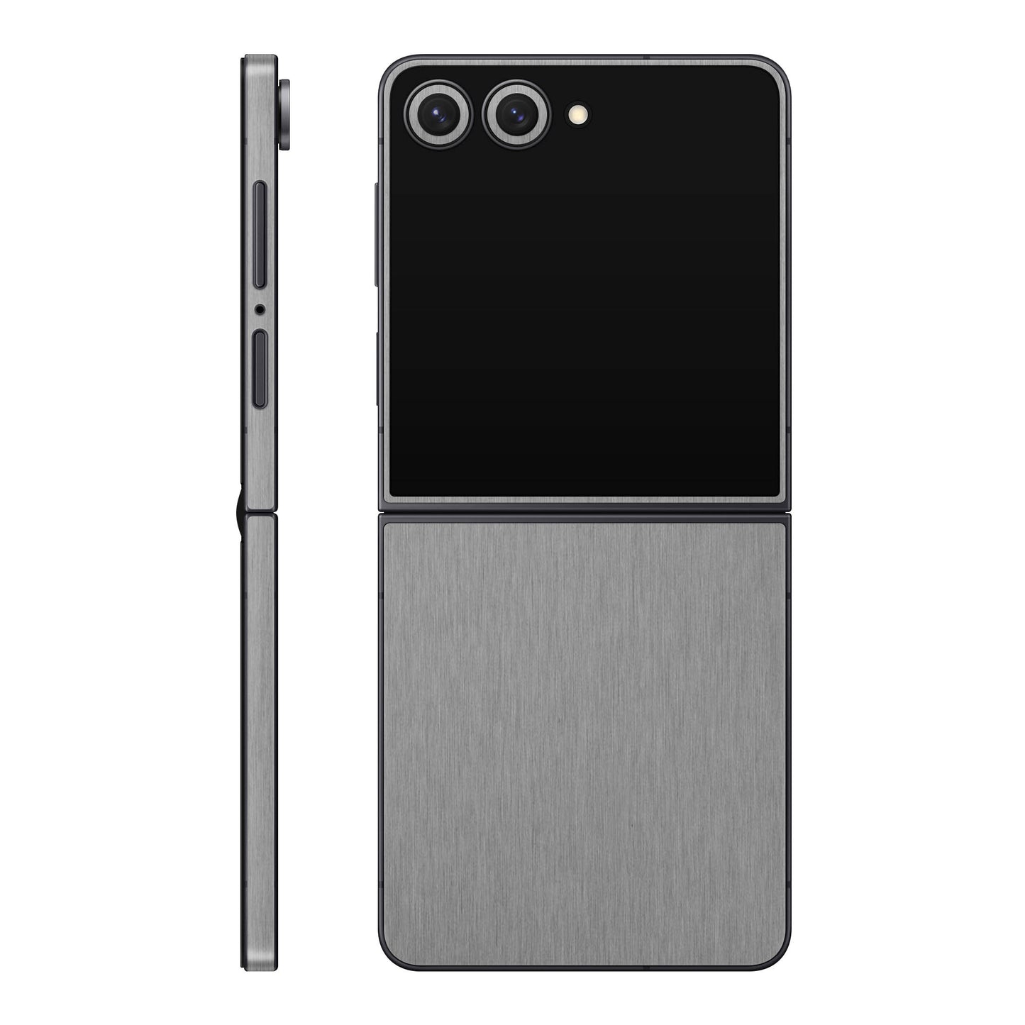 Folie de protectie Samsung Galaxy Z Flip 7, eSkins Elegans, Skin Metalic Grafit