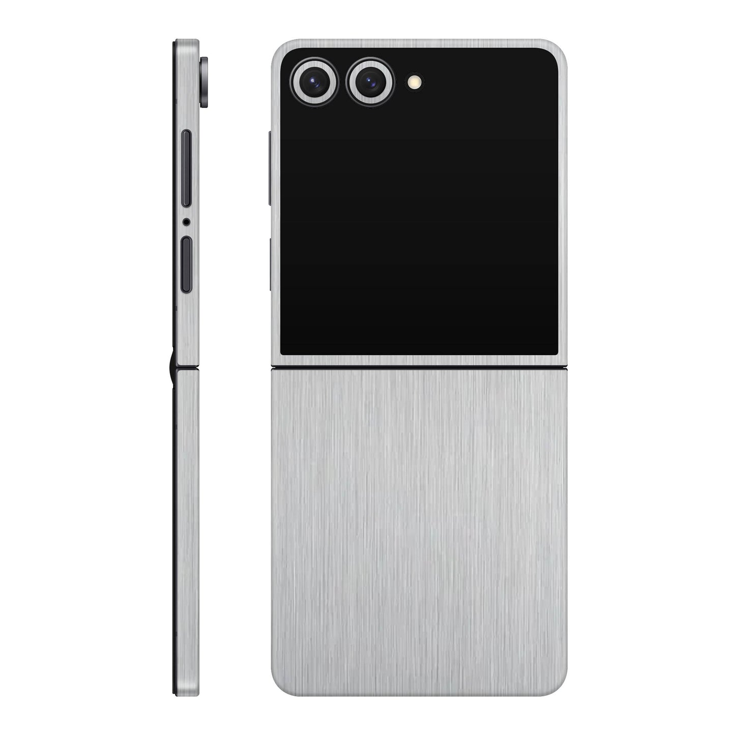 Folie de protectie Samsung Galaxy Z Flip 7, eSkins Elegans, Skin Metalic Gri