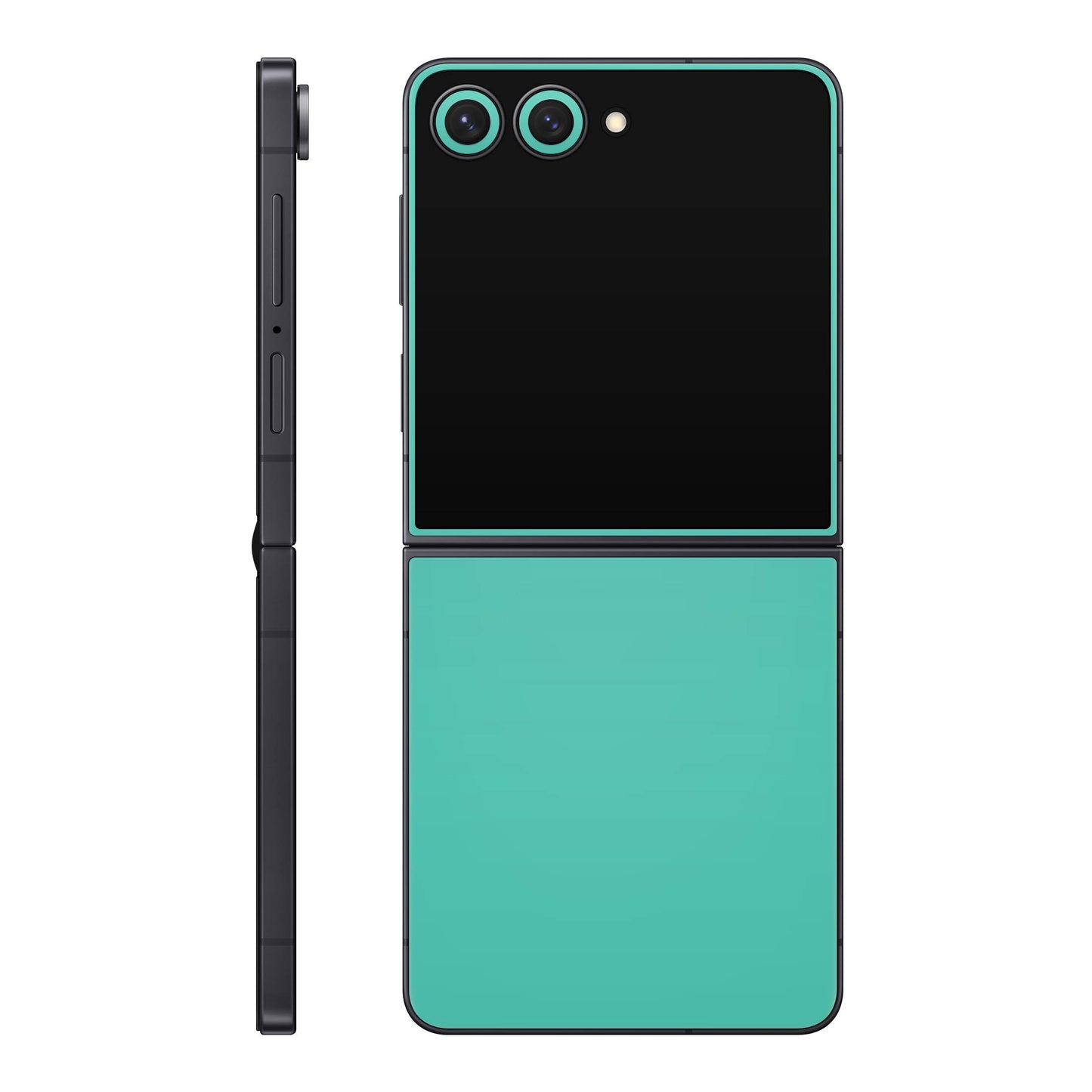Folie de protectie Samsung Galaxy Z Flip 7, eSkins Unique, Skin Mat Verde Menta