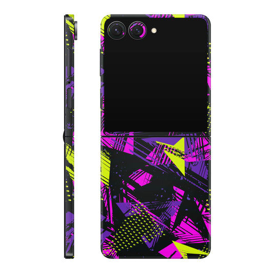 Folie de protectie Samsung Galaxy Z Flip 7, eSkins Signature, Skin Urban Graffiti
