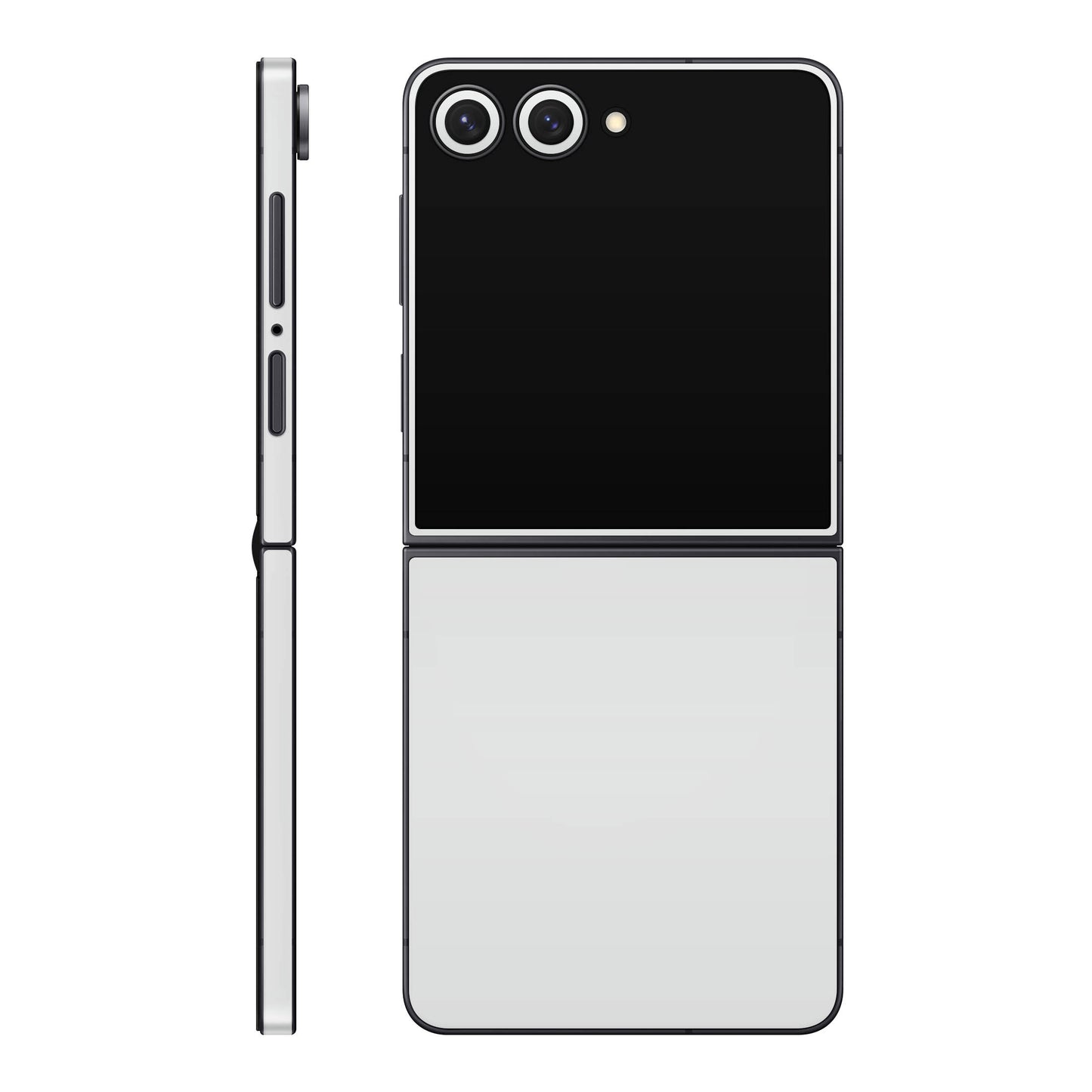 Folie de protectie Samsung Galaxy Z Flip 7, eSkins Unique, Skin Mat Alb