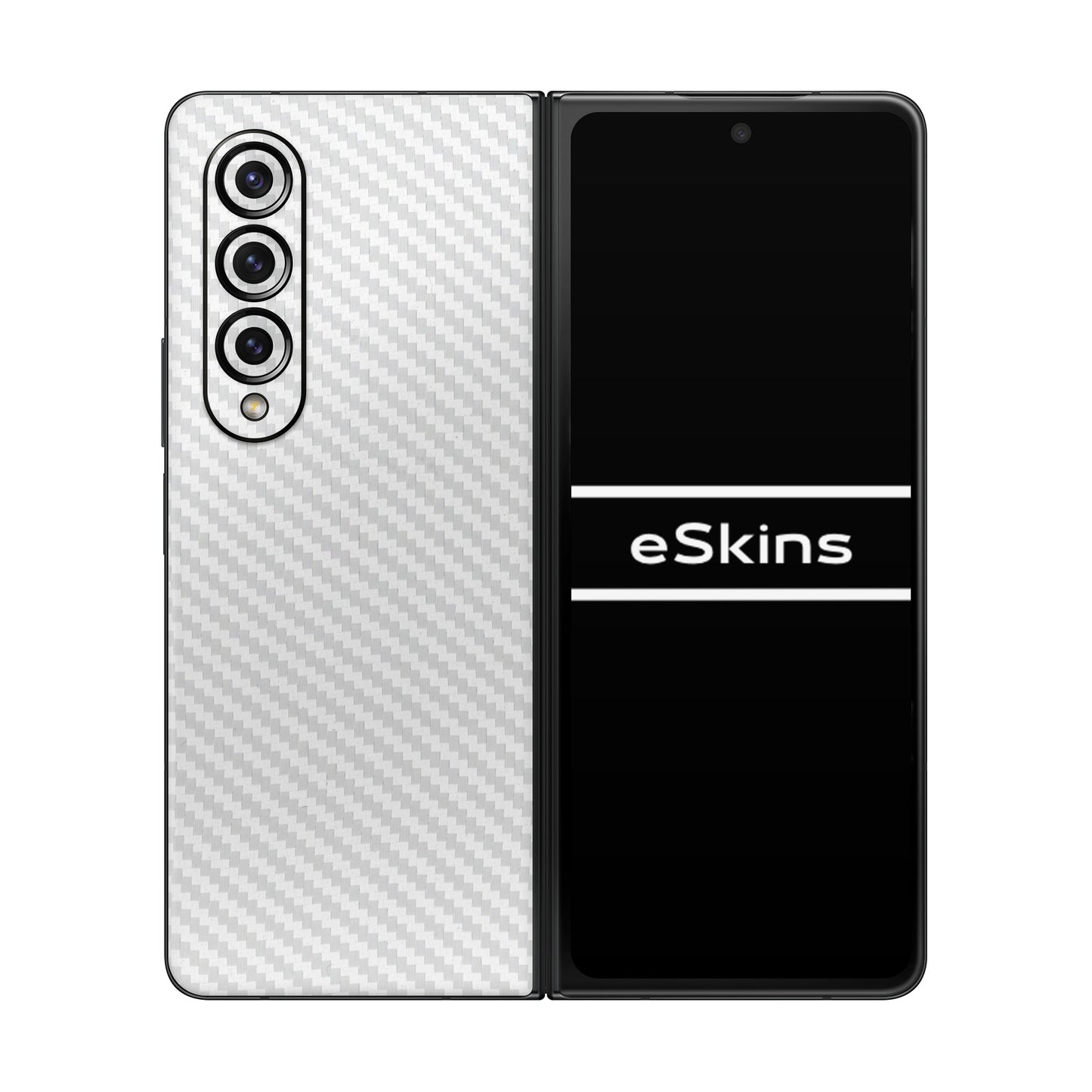 Skin Samsung Galaxy Z Fold 4, Carbon 3D White