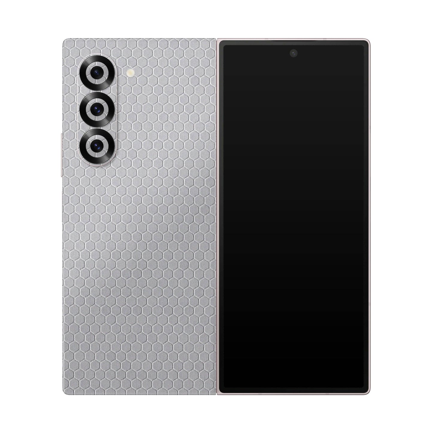 Folie de protectie Samsung Galaxy Z Fold 6, eSkins Elegans, Skin Honeycomb Gri
