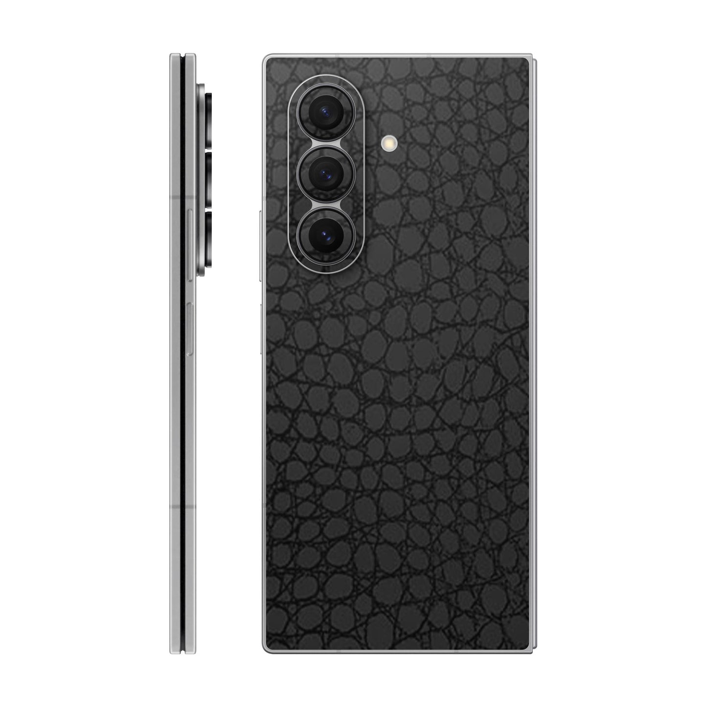 Folie de protectie Samsung Galaxy Z Fold 7, eSkins Elegans, Skin Croco Negru