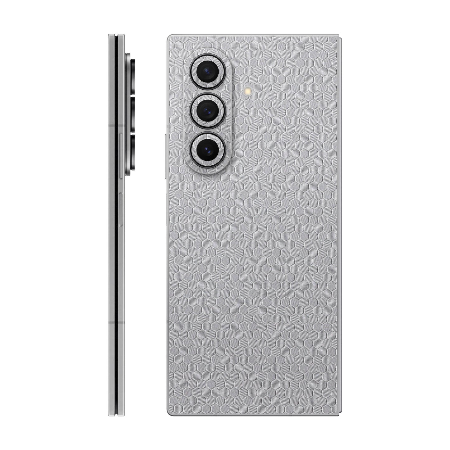 Folie de protectie Samsung Galaxy Z Fold 7, eSkins Elegans, Skin Honeycomb Gri