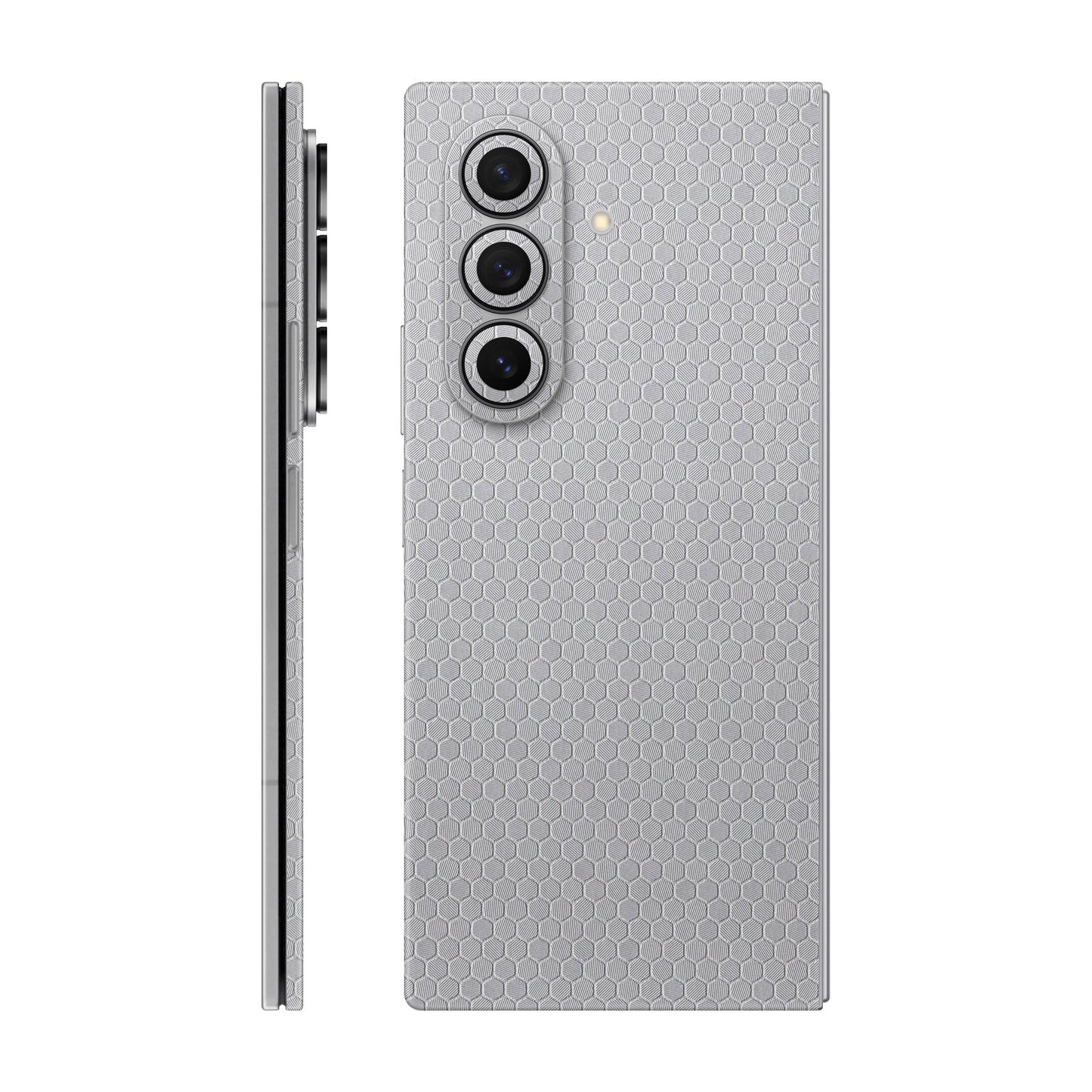 Folie de protectie Samsung Galaxy Z Fold 7, eSkins Elegans, Skin Honeycomb Gri