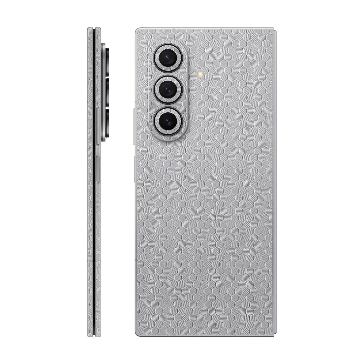 Folie de protectie Samsung Galaxy Z Fold 7, eSkins Elegans, Skin Honeycomb Gri