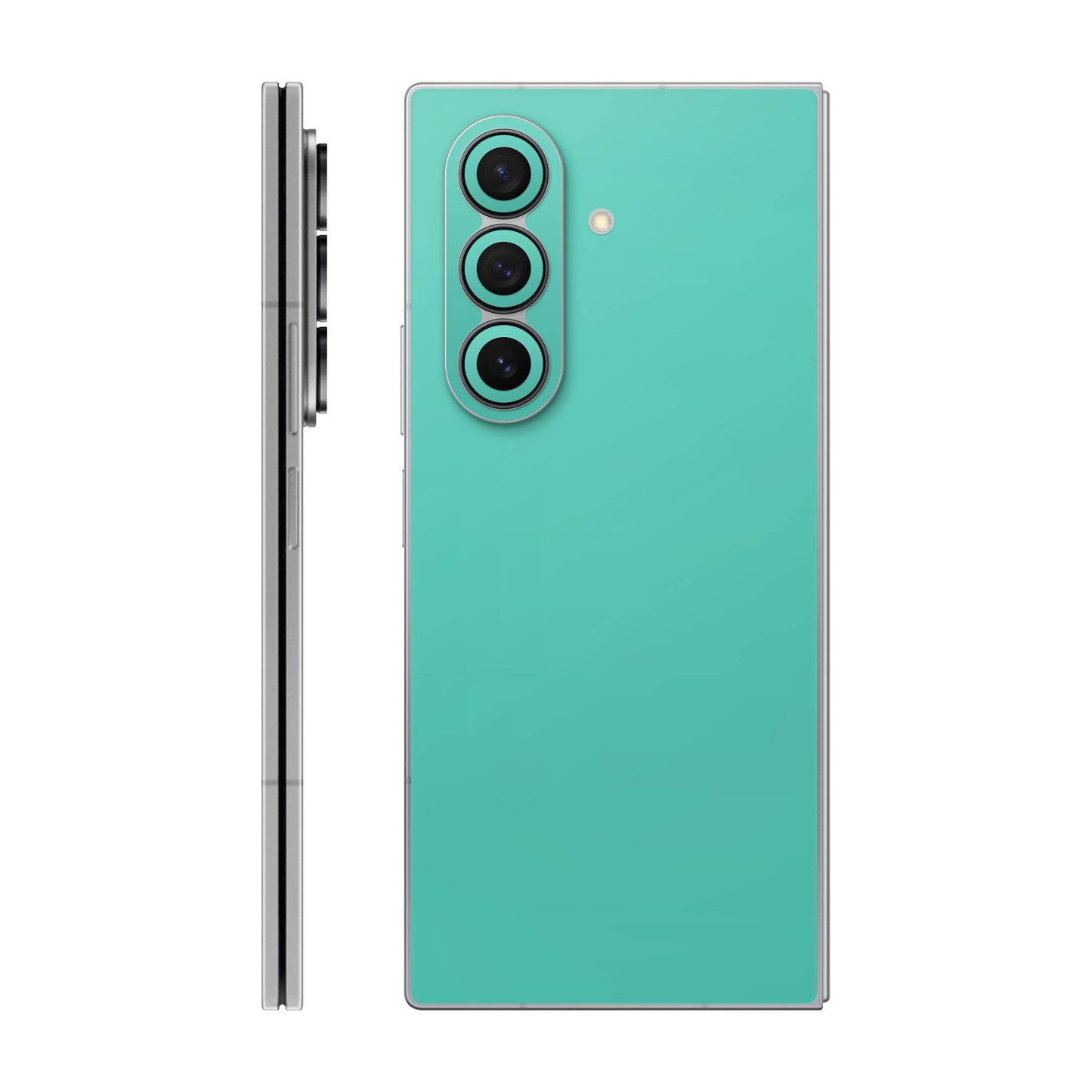 Folie de protectie Samsung Galaxy Z Fold 7, eSkins Unique, Skin Mat Verde Menta