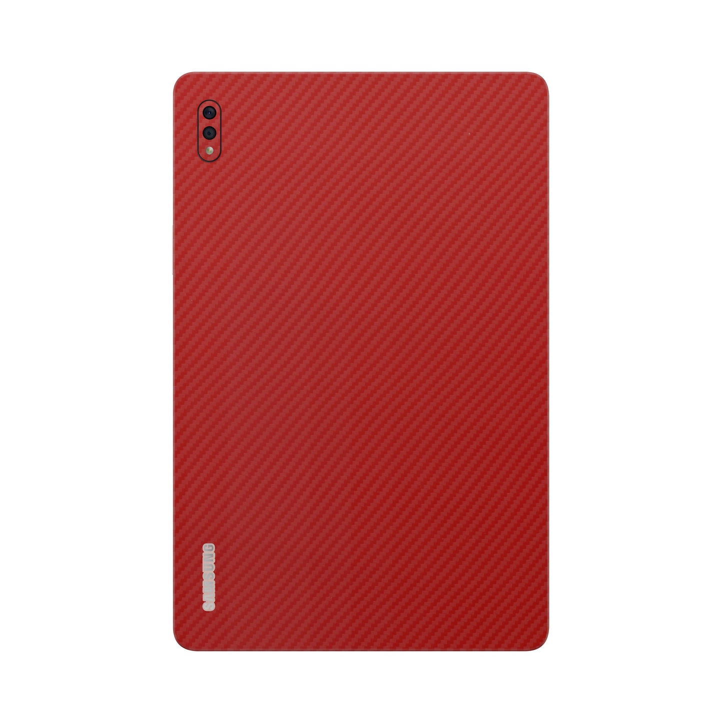 Folie de protectie Samsung Tab S6, eSkins Elegans, Skin Carbon Rosu
