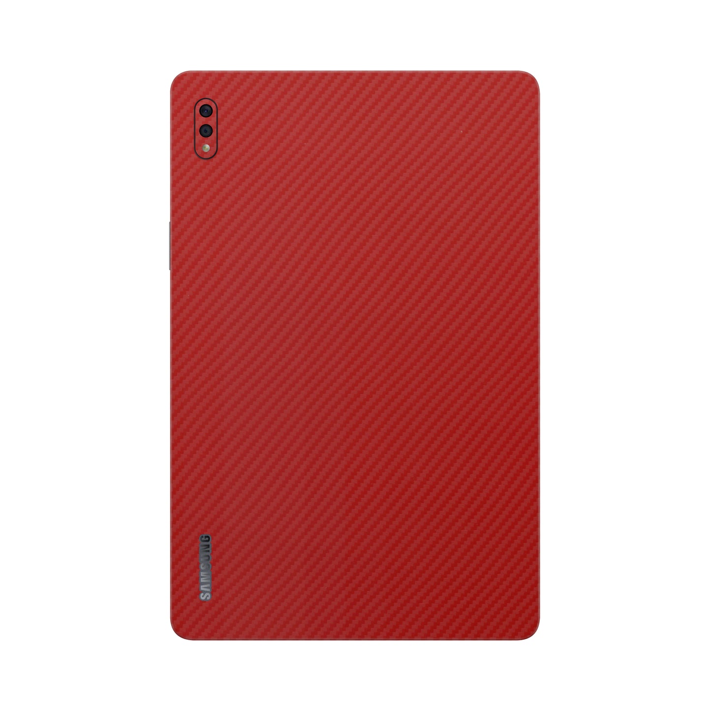 Folie de protectie Samsung Tab S7, eSkins Elegans, Skin Carbon Rosu